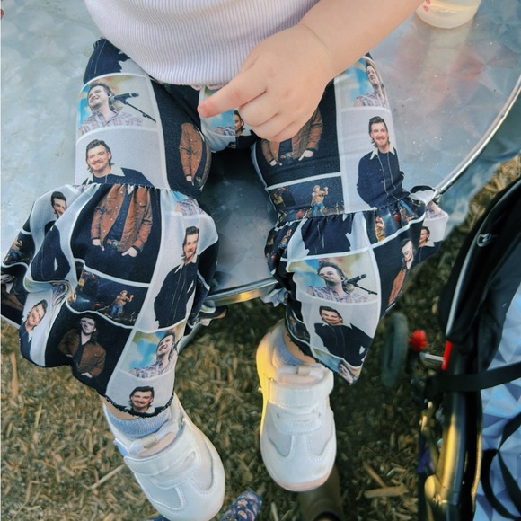 Custom baby Morgan Wallen flared pants - Picture 2 of 3